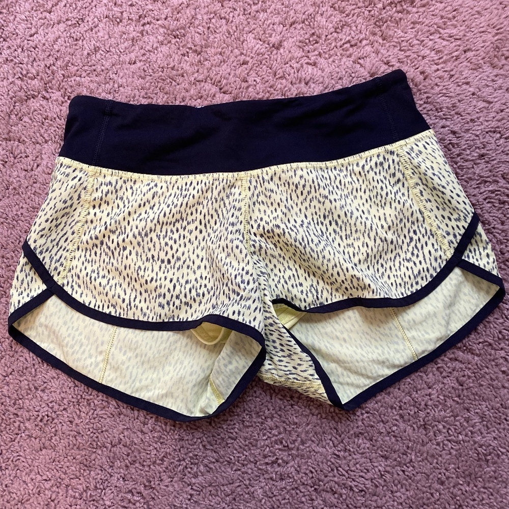 Cheetah print speed up short